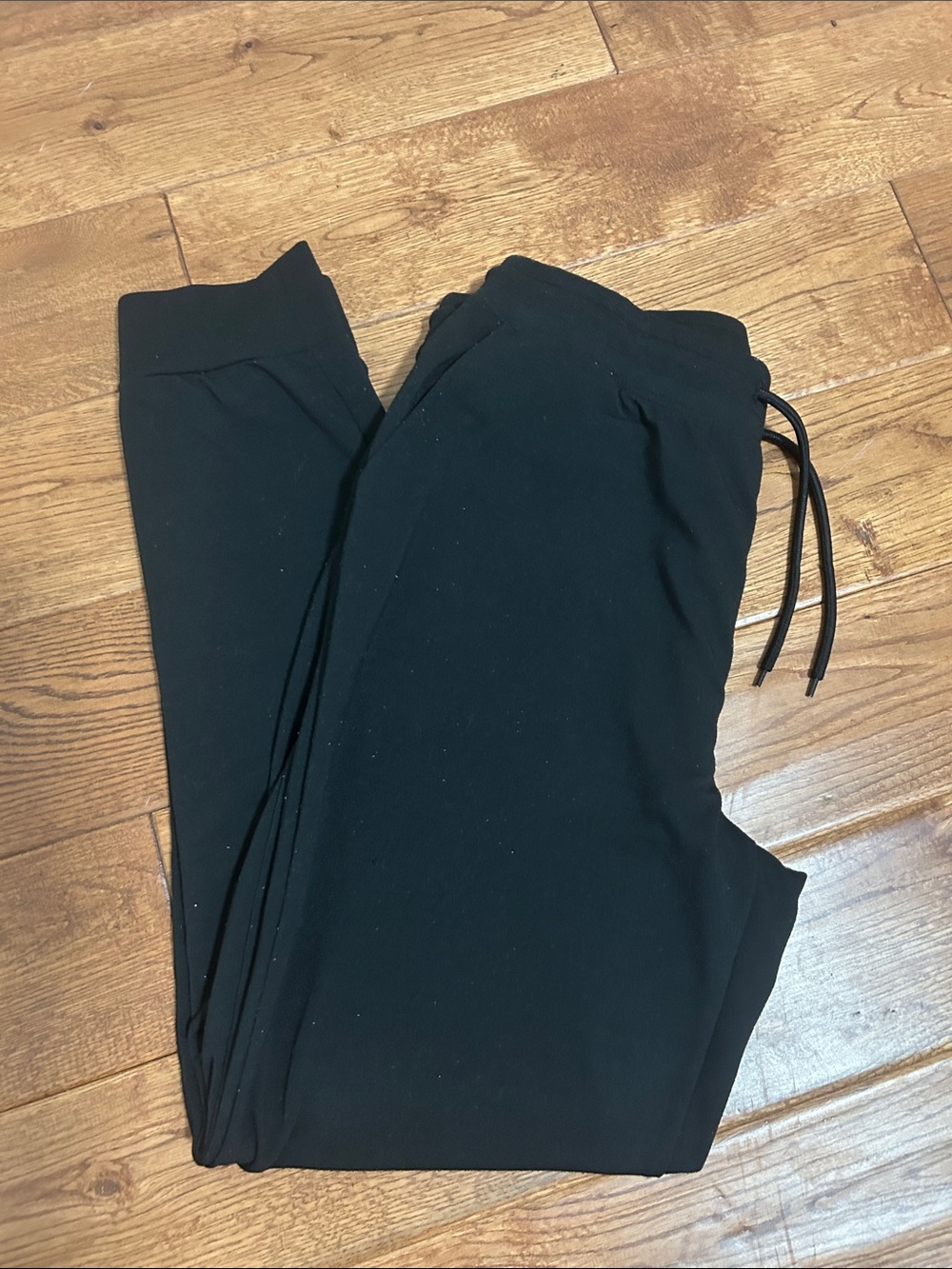 Athletic Works Black Men's Jogger Sweatpants with Drawstring